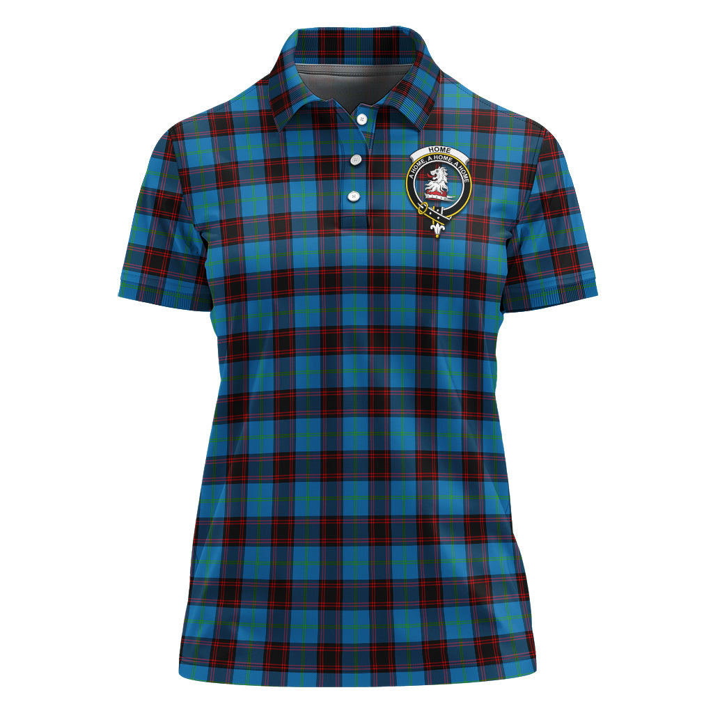 Home Ancient Tartan Polo Shirt with Family Crest For Women - Tartan Vibes Clothing