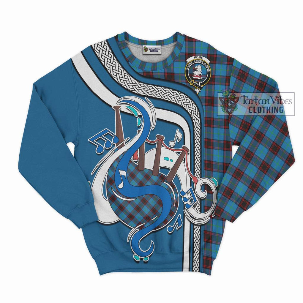 Tartan Vibes Clothing Home Ancient Tartan Sweatshirt with Epic Bagpipe Style