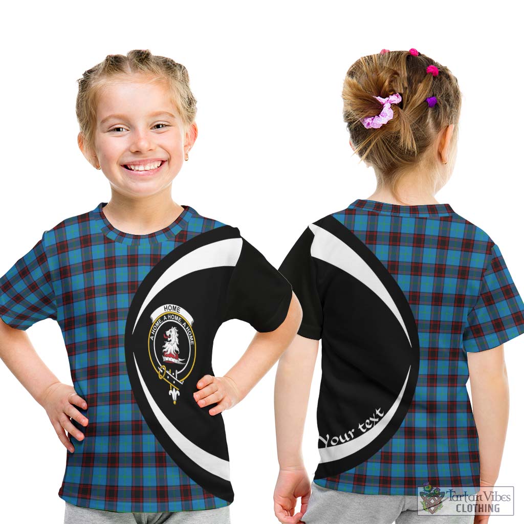 Home Ancient Tartan Kid T-Shirt with Family Crest Circle Style - Tartan Vibes Clothing