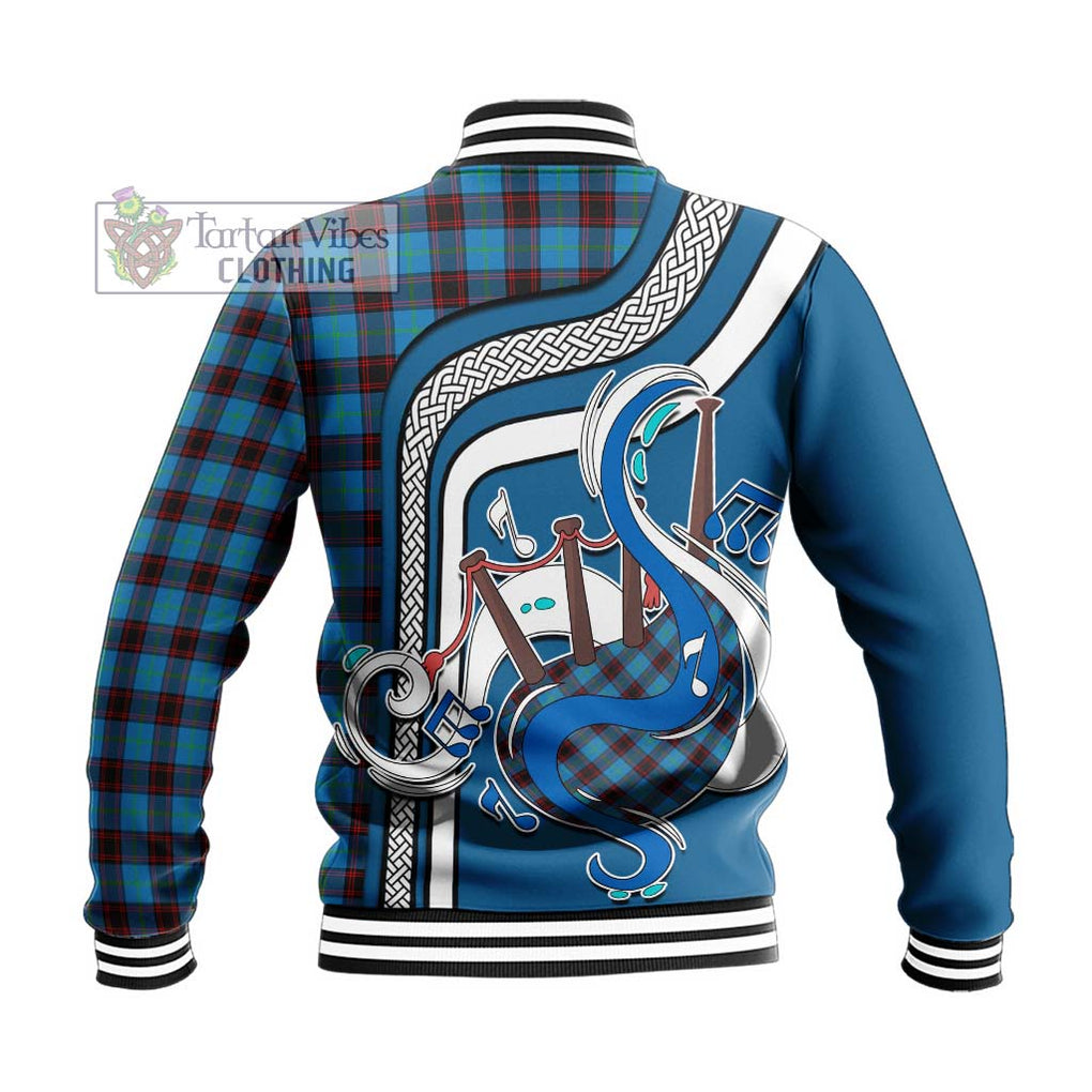 Tartan Vibes Clothing Home Ancient Tartan Baseball Jacket with Epic Bagpipe Style