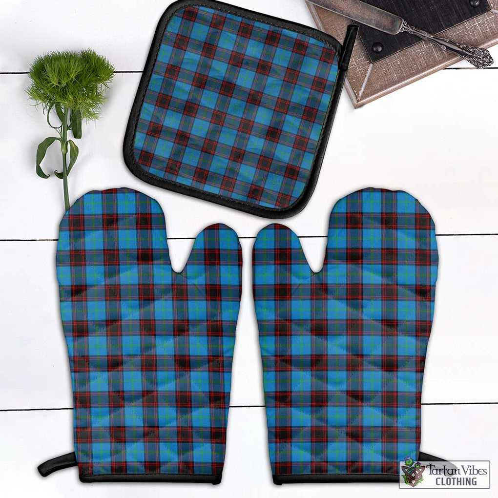 Home Ancient Tartan Combo Oven Mitt & Pot-Holder Combo 1 Oven Mitt & 1 Pot-Holder Black - Tartan Vibes Clothing