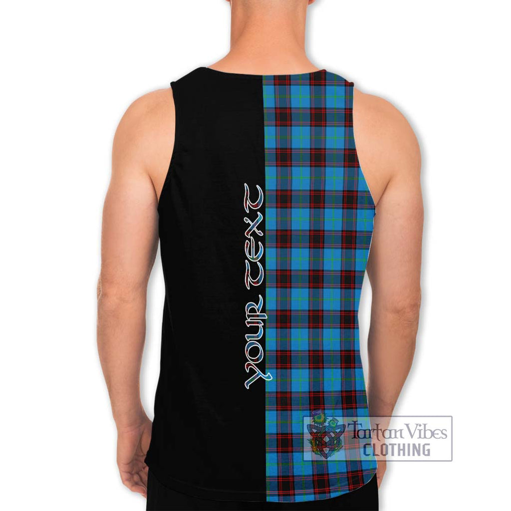 Home Ancient Tartan Men's Tank Top with Family Crest and Half Of Me Style - Tartanvibesclothing Shop