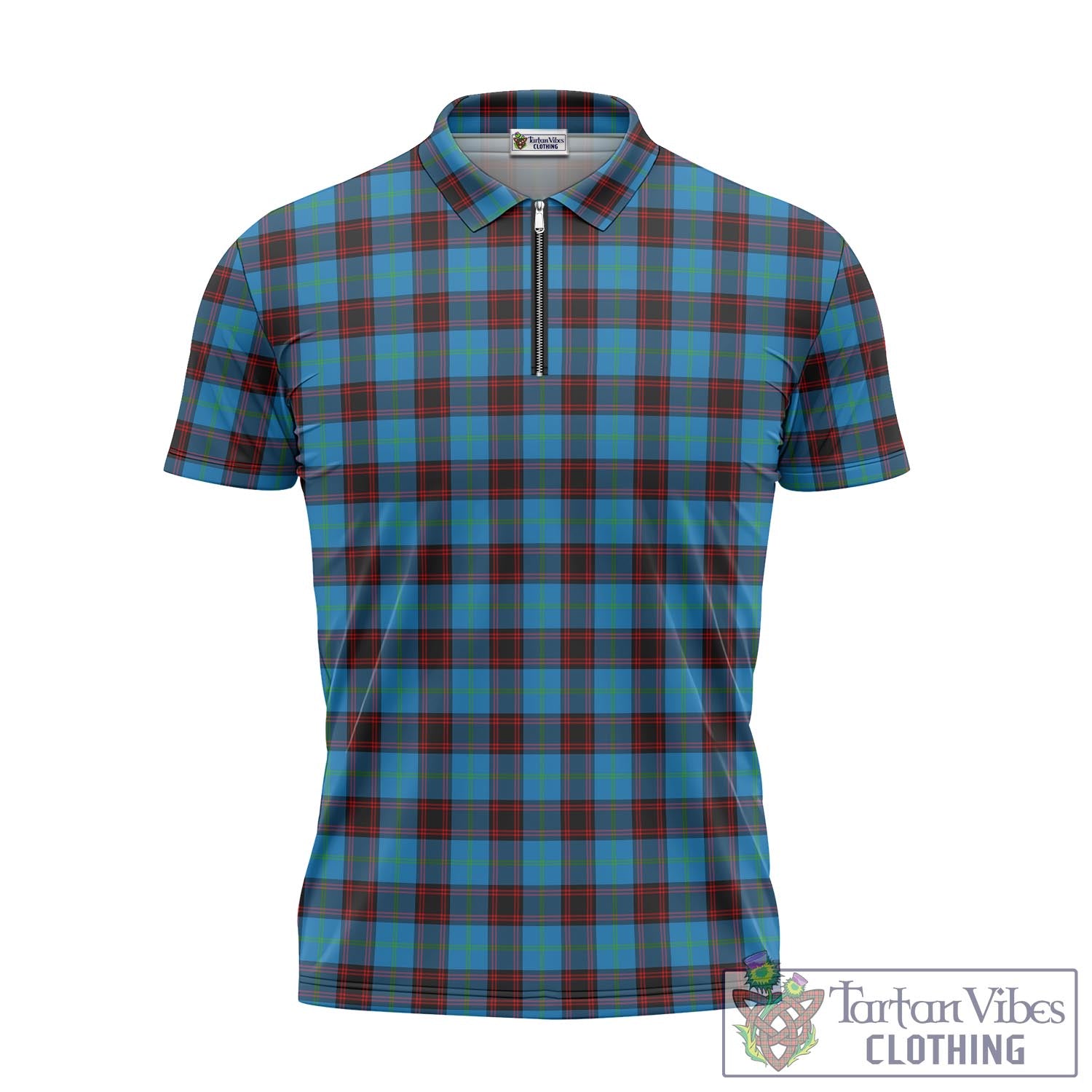 Tartan Vibes Clothing Home Ancient Tartan Zipper Polo Shirt