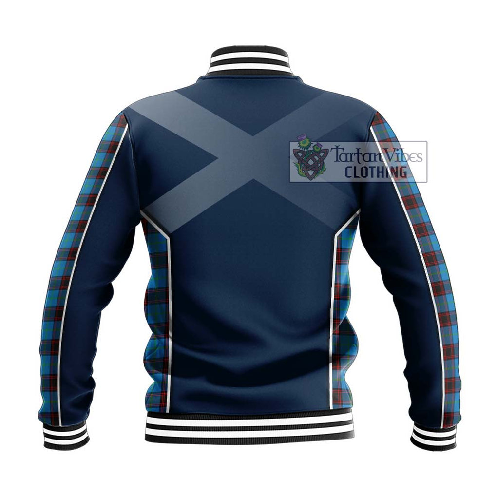 Home Ancient Tartan Baseball Jacket with Family Crest and Lion Rampant Vibes Sport Style - Tartan Vibes Clothing