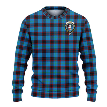 Home Ancient Tartan Ugly Sweater with Family Crest