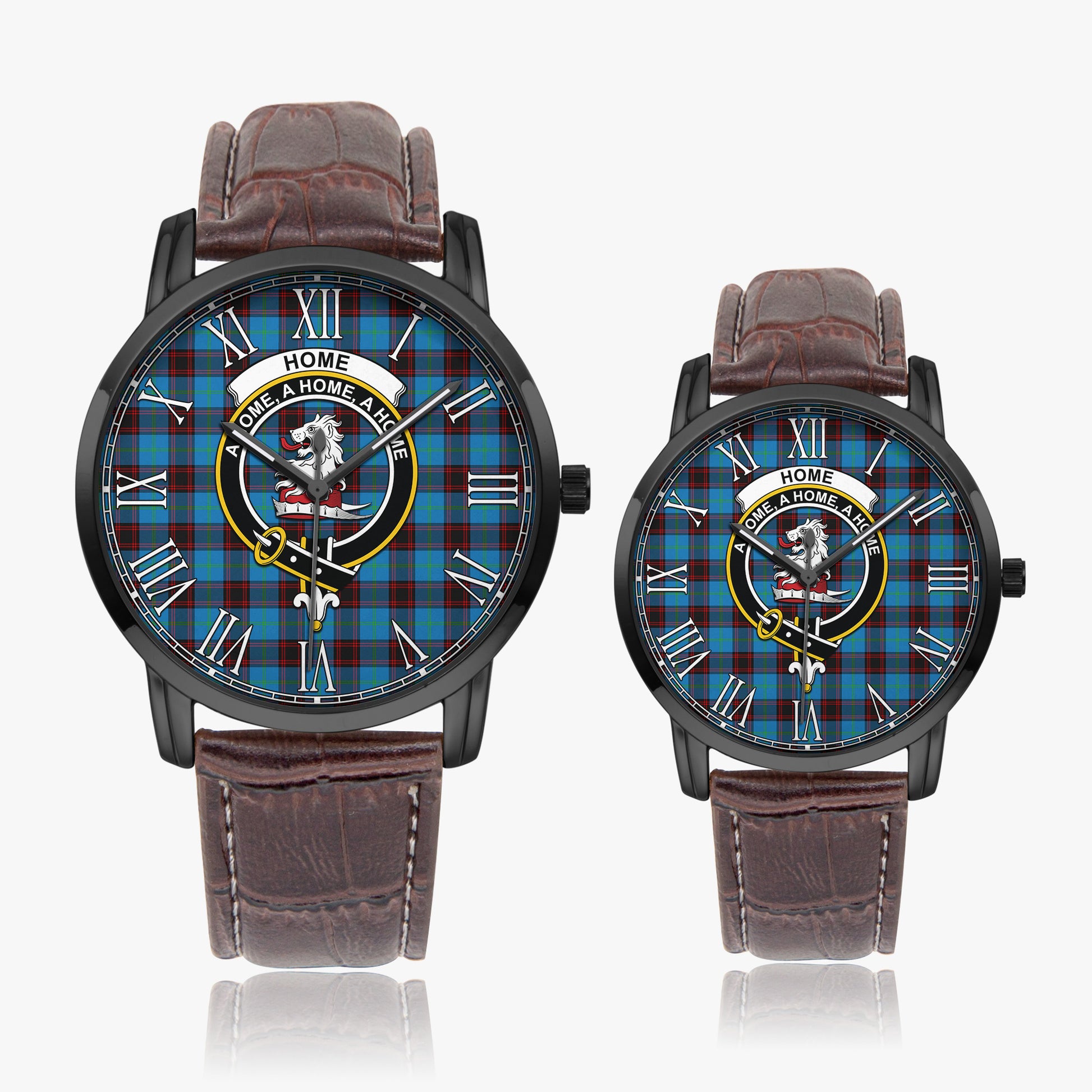 Home Ancient Tartan Family Crest Leather Strap Quartz Watch - Tartanvibesclothing