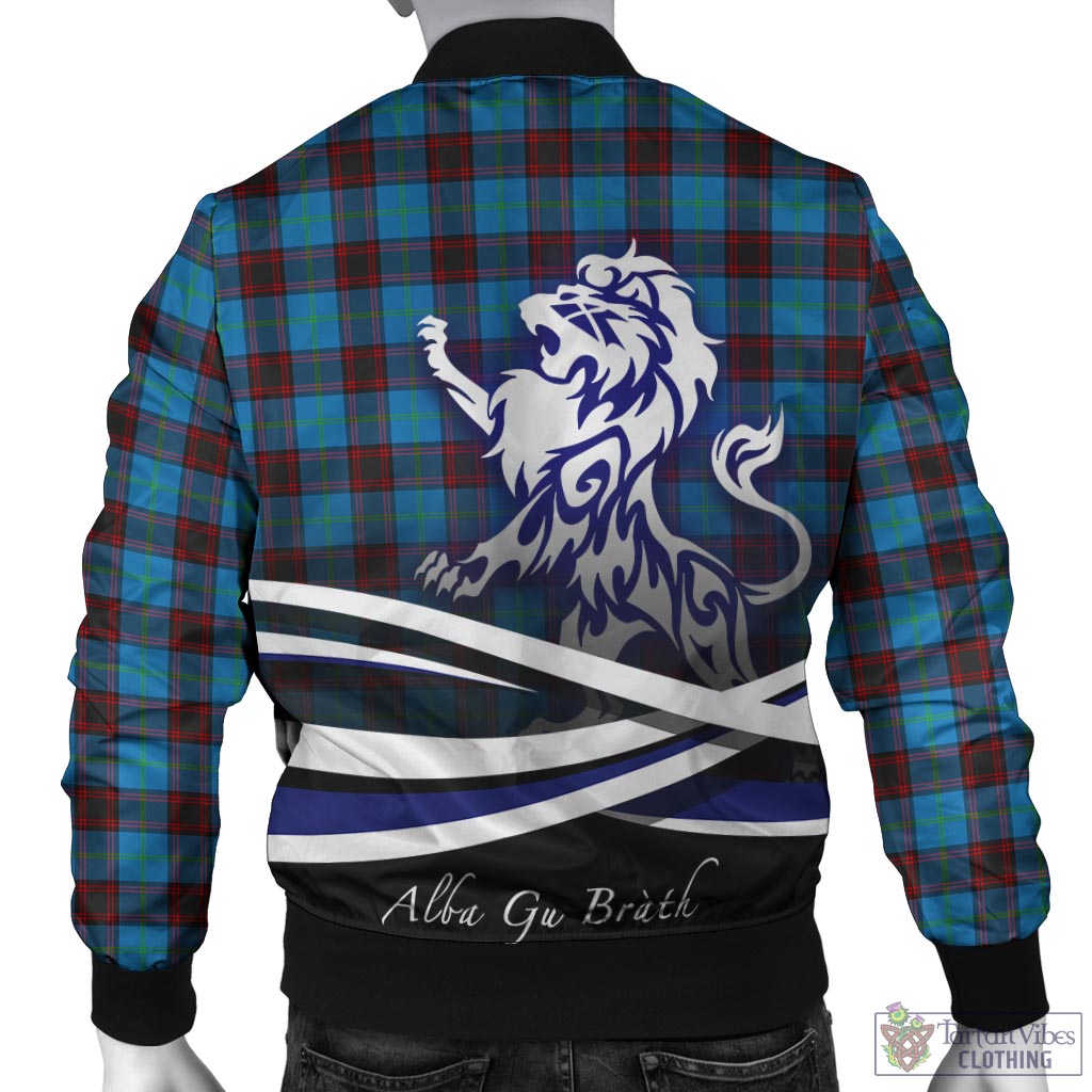 Tartan Vibes Clothing Home Ancient Tartan Bomber Jacket with Alba Gu Brath Regal Lion Emblem