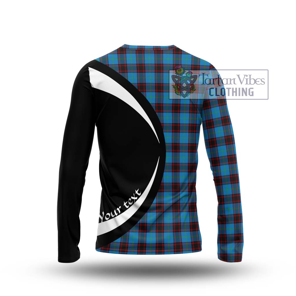 Home Ancient Tartan Long Sleeve T-Shirt with Family Crest Circle Style - Tartan Vibes Clothing