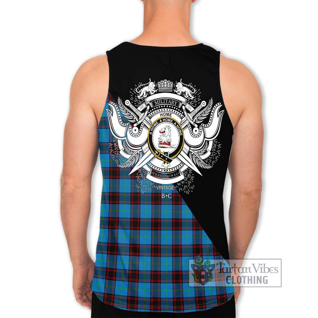 Home Ancient Tartan Men's Tank Top with Family Crest and Military Logo Style - Tartanvibesclothing Shop