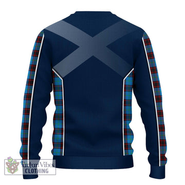 Home Ancient Tartan Ugly Sweater with Family Crest and Lion Rampant Vibes Sport Style