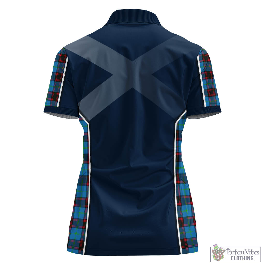 Home Ancient Tartan Women's Polo Shirt with Family Crest and Lion Rampant Vibes Sport Style - Tartan Vibes Clothing