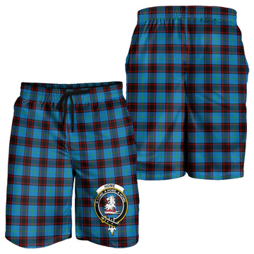 Home Ancient Tartan Mens Shorts with Family Crest