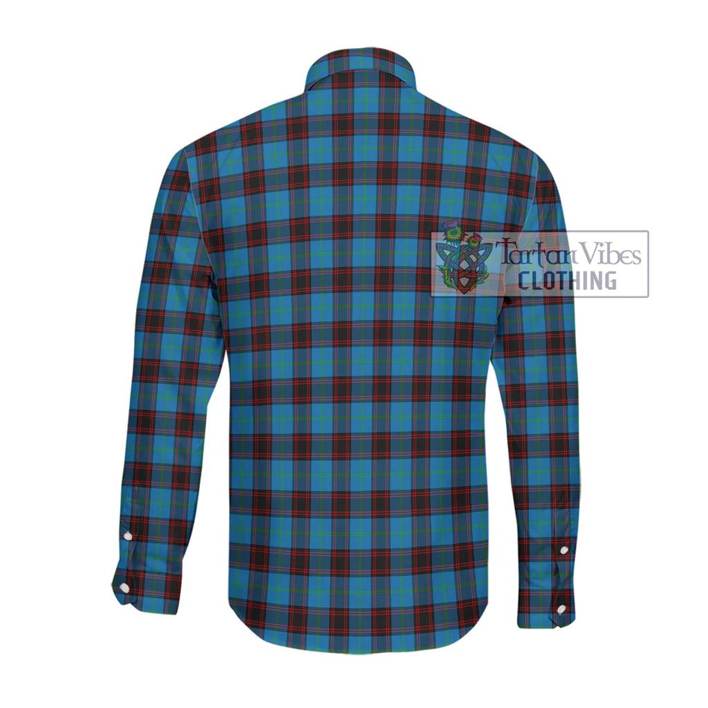 Home Ancient Tartan Long Sleeve Button Shirt with Family Crest DNA In Me Style - Tartanvibesclothing Shop