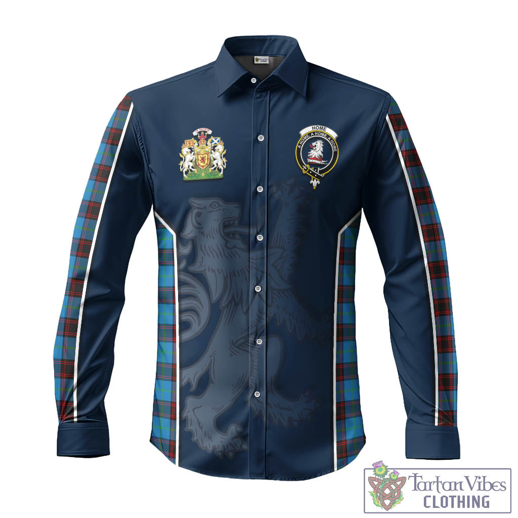 Tartan Vibes Clothing Home Ancient Tartan Long Sleeve Button Up Shirt with Family Crest and Lion Rampant Vibes Sport Style