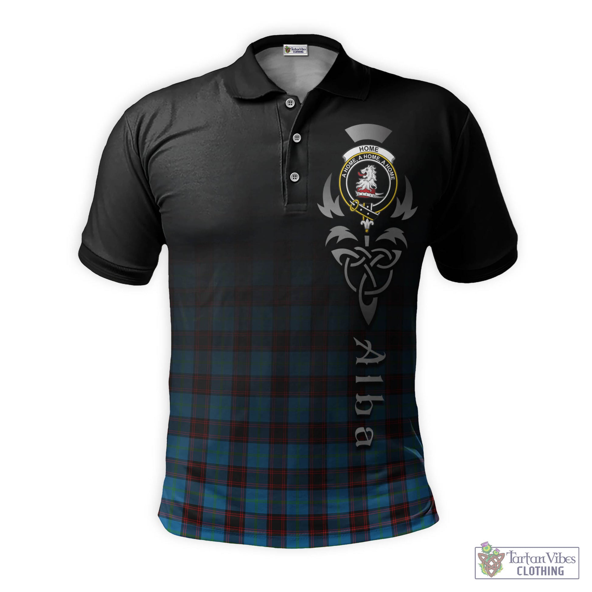 Tartan Vibes Clothing Home Ancient Tartan Polo Shirt Featuring Alba Gu Brath Family Crest Celtic Inspired