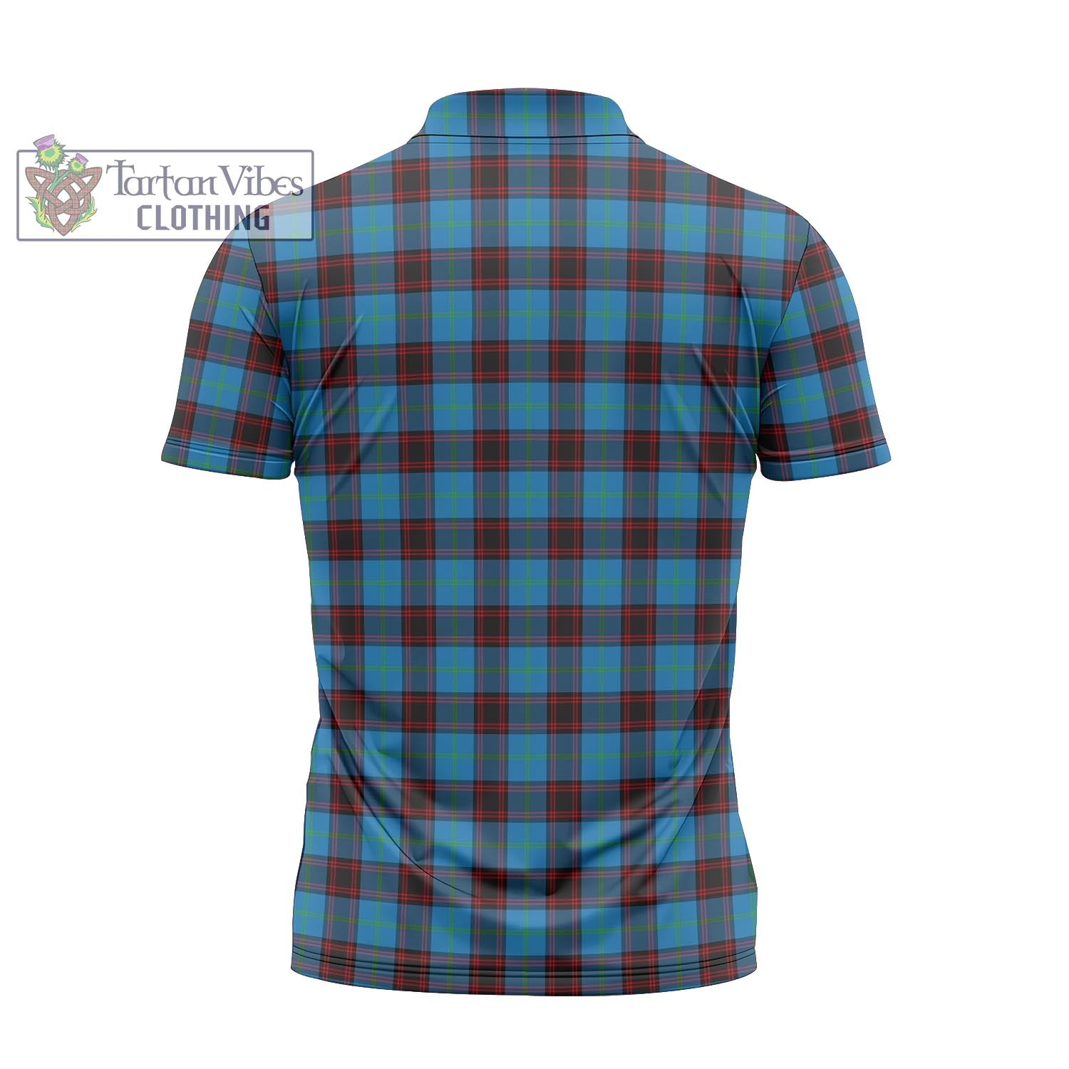 Tartan Vibes Clothing Home Ancient Tartan Zipper Polo Shirt with Family Crest