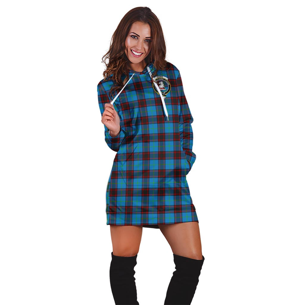 Home Ancient Tartan Hoodie Dress with Family Crest - Tartan Vibes Clothing