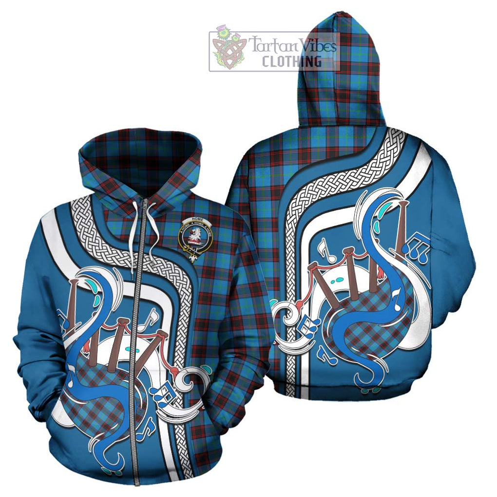 Home Ancient Tartan Hoodie with Epic Bagpipe Style - Tartanvibesclothing Shop