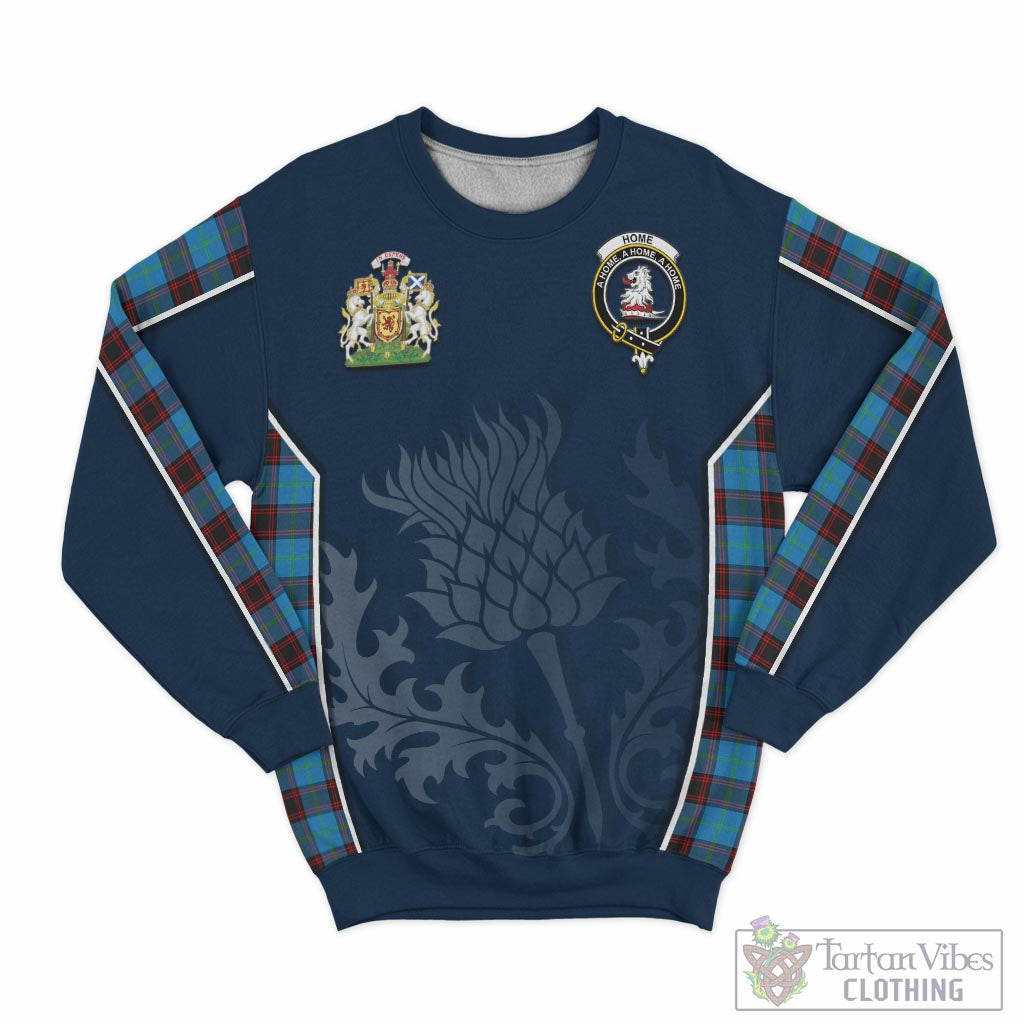 Tartan Vibes Clothing Home Ancient Tartan Sweatshirt with Family Crest and Scottish Thistle Vibes Sport Style