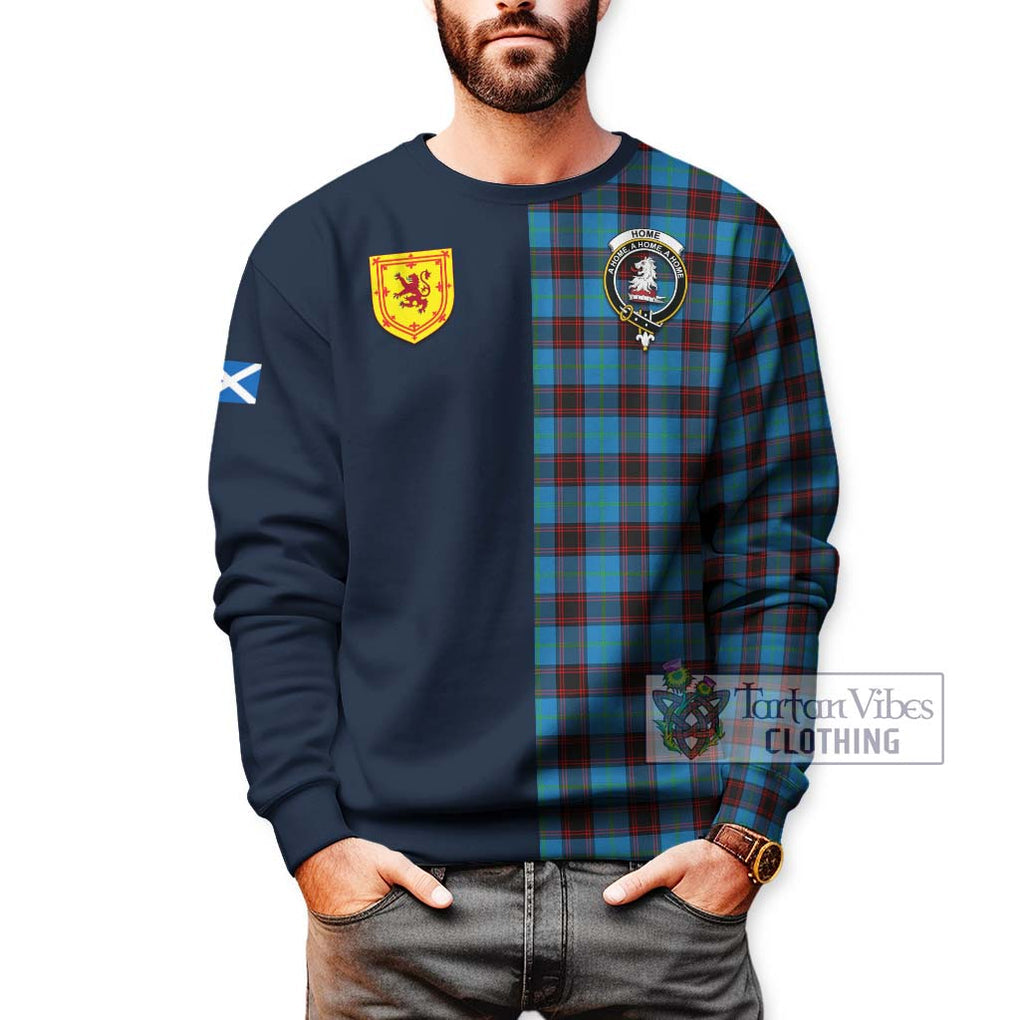 Tartan Vibes Clothing Home Ancient Tartan Sweatshirt with Scottish Lion Royal Arm Half Style