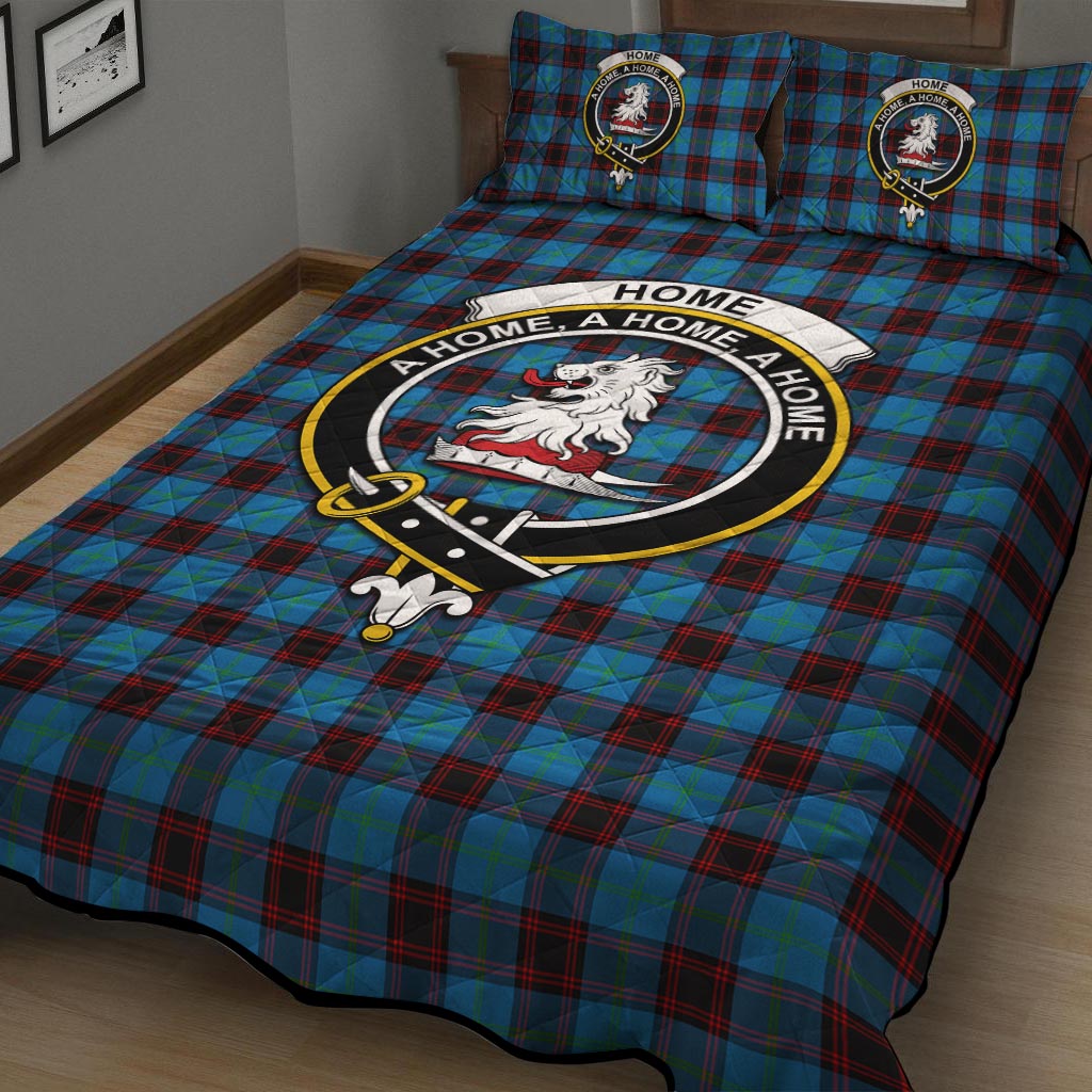 Home Ancient Tartan Quilt Bed Set with Family Crest - Tartan Vibes Clothing