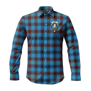 Home Ancient Tartan Long Sleeve Button Up Shirt with Family Crest