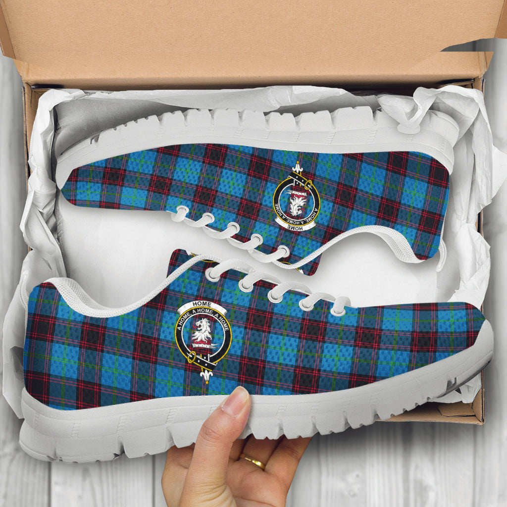 Home Ancient Tartan Sneakers with Family Crest - Tartan Vibes Clothing