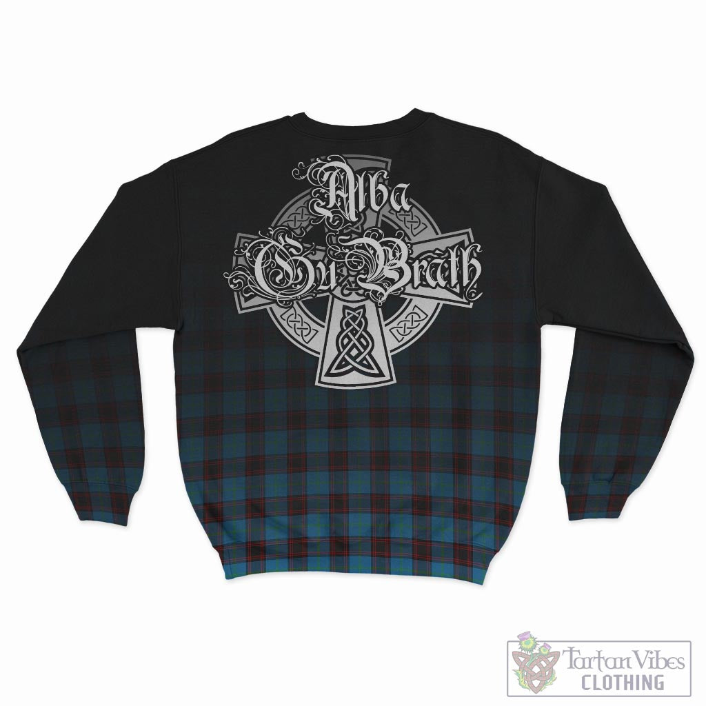 Tartan Vibes Clothing Home Ancient Tartan Sweatshirt Featuring Alba Gu Brath Family Crest Celtic Inspired