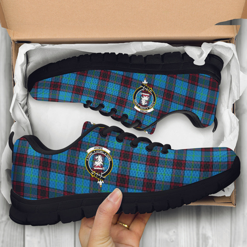 Home Ancient Tartan Sneakers with Family Crest - Tartan Vibes Clothing