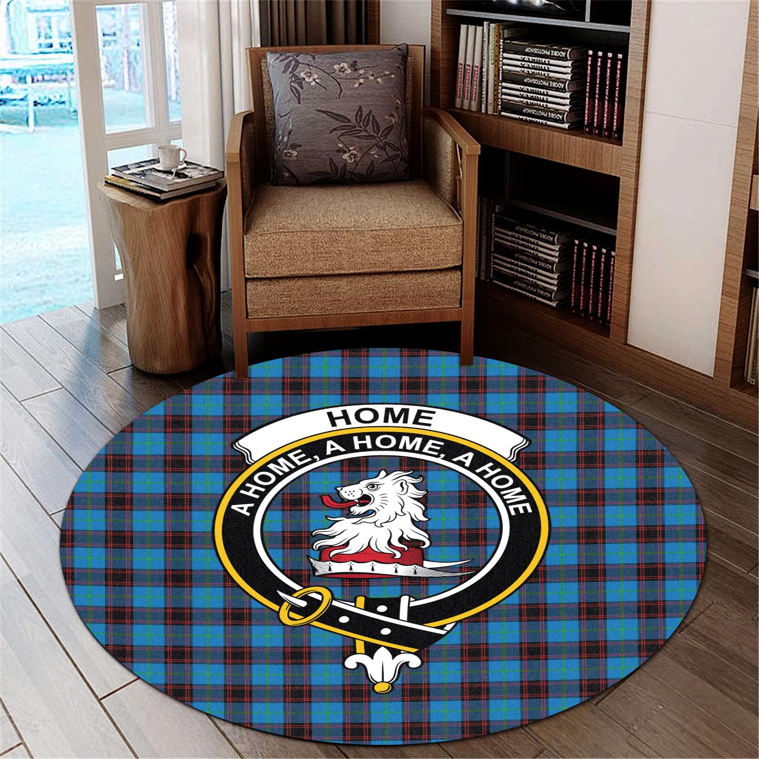 home-ancient-tartan-round-rug-with-family-crest