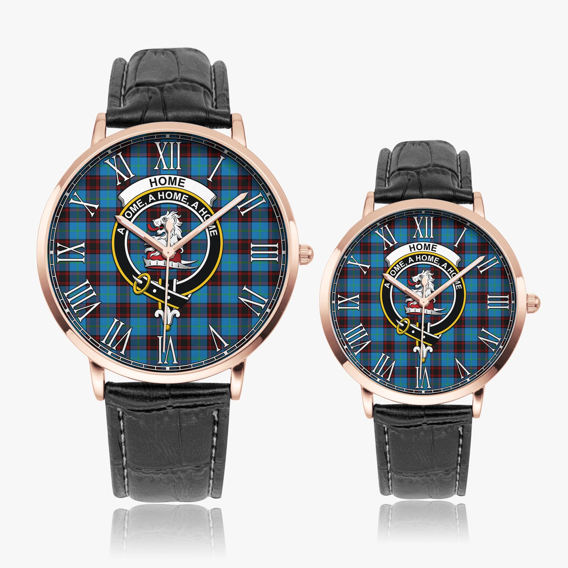 Home Ancient Tartan Family Crest Leather Strap Quartz Watch - Tartanvibesclothing