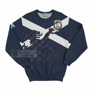 Home (Hume) Tartan Lion Rampant Sweatshirt  Proudly Display Your Heritage with Alba Gu Brath and Clan Name