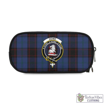 Home (Hume) Tartan Pen and Pencil Case with Family Crest