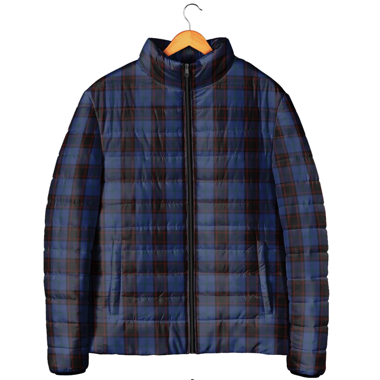 Home (Hume) Tartan Padded Jacket Men's Padded Jacket - Tartan Vibes Clothing