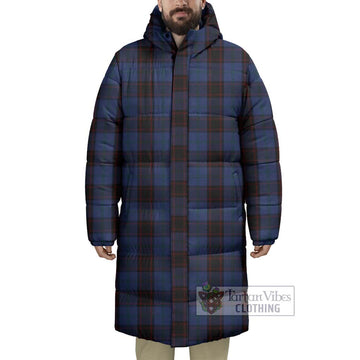 Home (Hume) Tartan Long Down Jacket