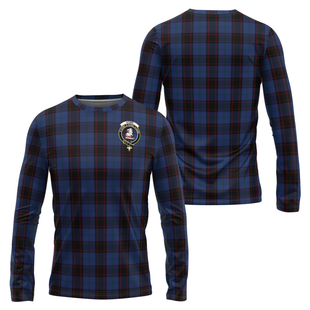 home-hume-tartan-long-sleeve-t-shirt-with-family-crest