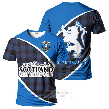 Home (Hume) Family Crest Tartan T-Shirt Celebrate Saint Andrew's Day in Style