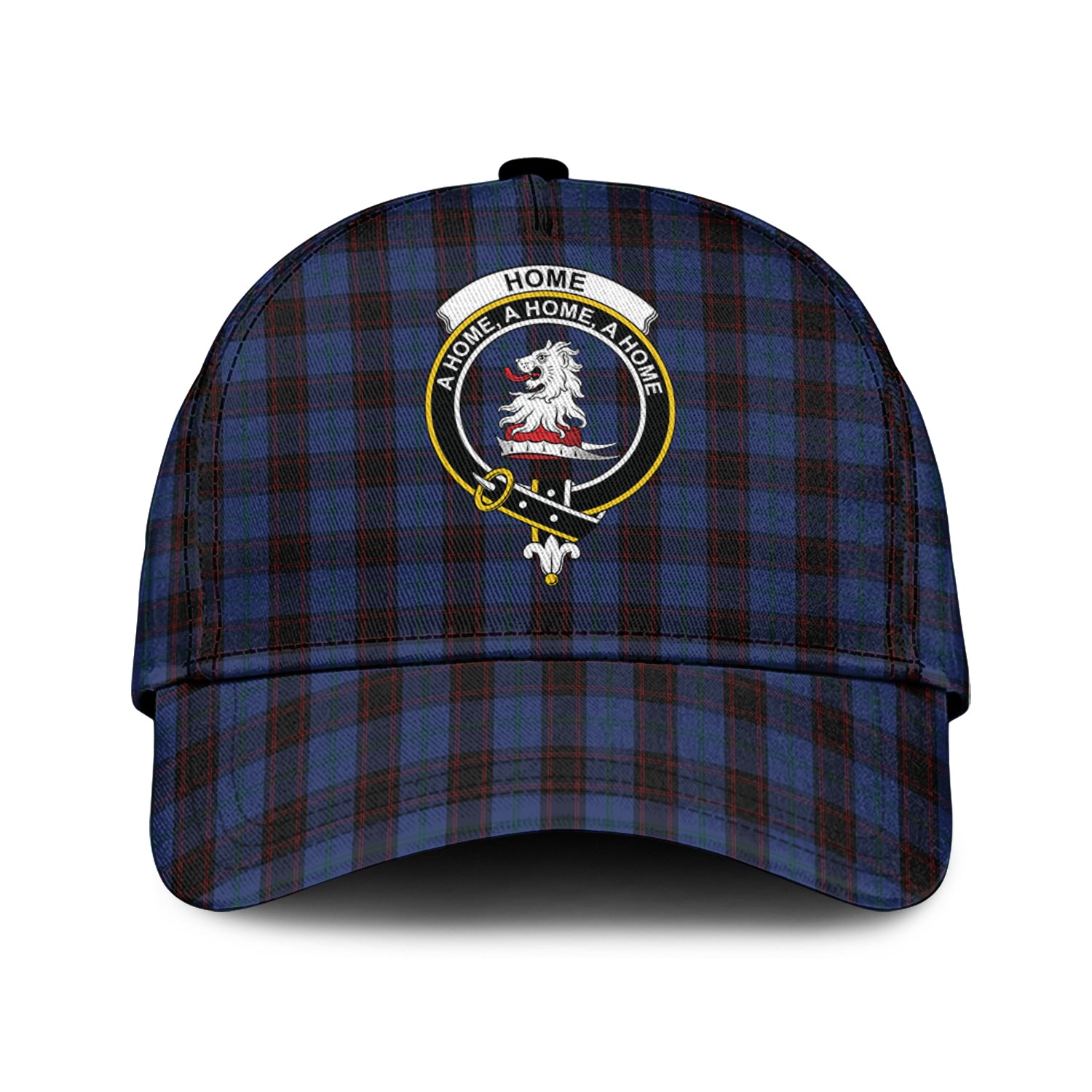 Home (Hume) Tartan Classic Cap with Family Crest Classic Cap Universal Fit - Tartan Vibes Clothing