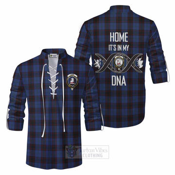 Home (Hume) Tartan Ghillie Kilt Shirt with Family Crest DNA In Me Style