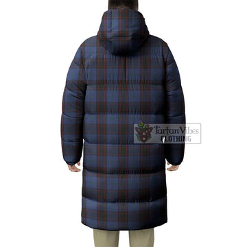 Home (Hume) Tartan Long Down Jacket