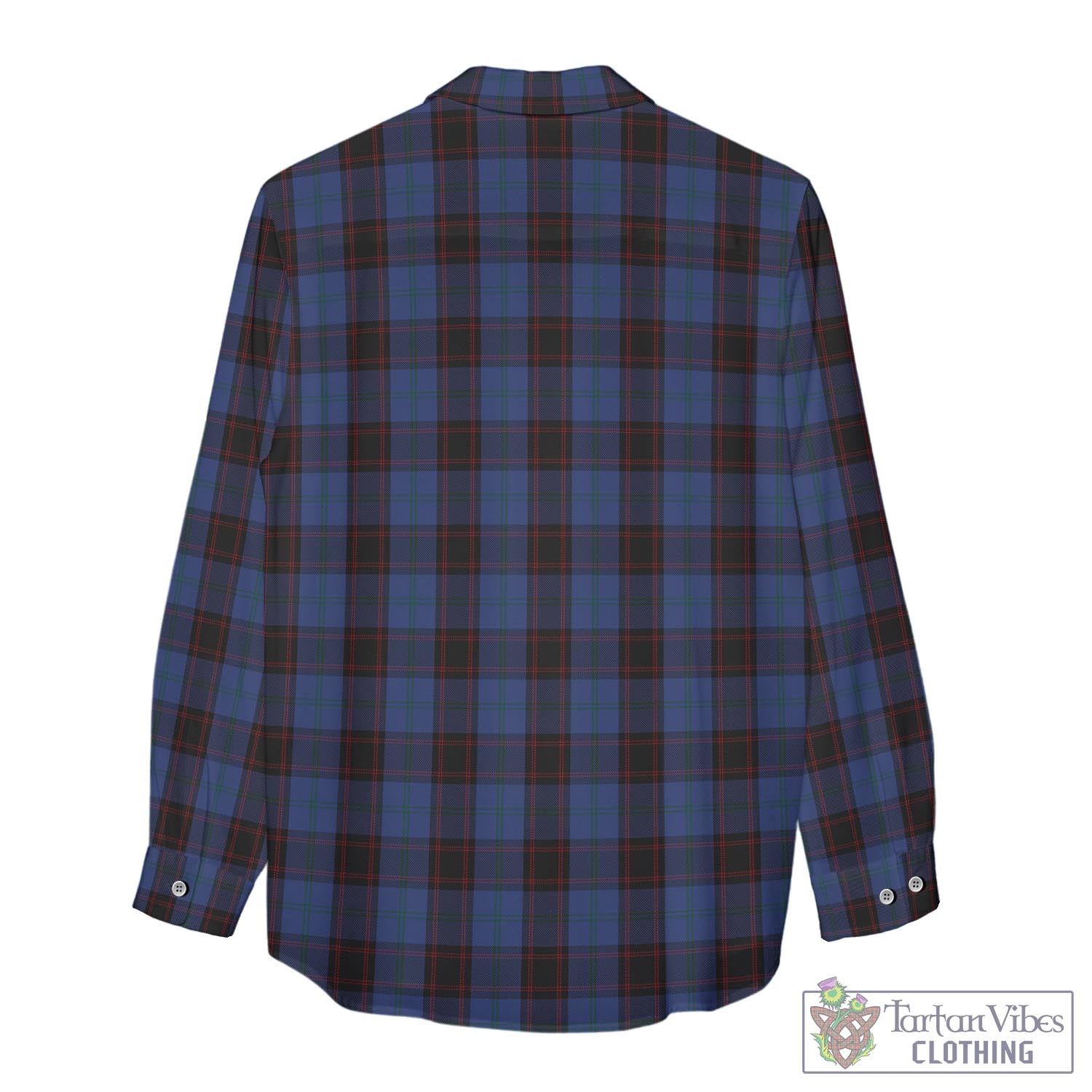 Tartan Vibes Clothing Home (Hume) Tartan Womens Casual Shirt with Family Crest