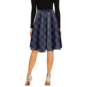 Home (Hume) Tartan Melete Pleated Midi Skirt