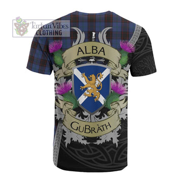 Home (Hume) Tartan Family Crest Cotton T-shirt Lion Rampant Royal Thistle Shield Celtic Inspired - Tartan Vibes Clothing