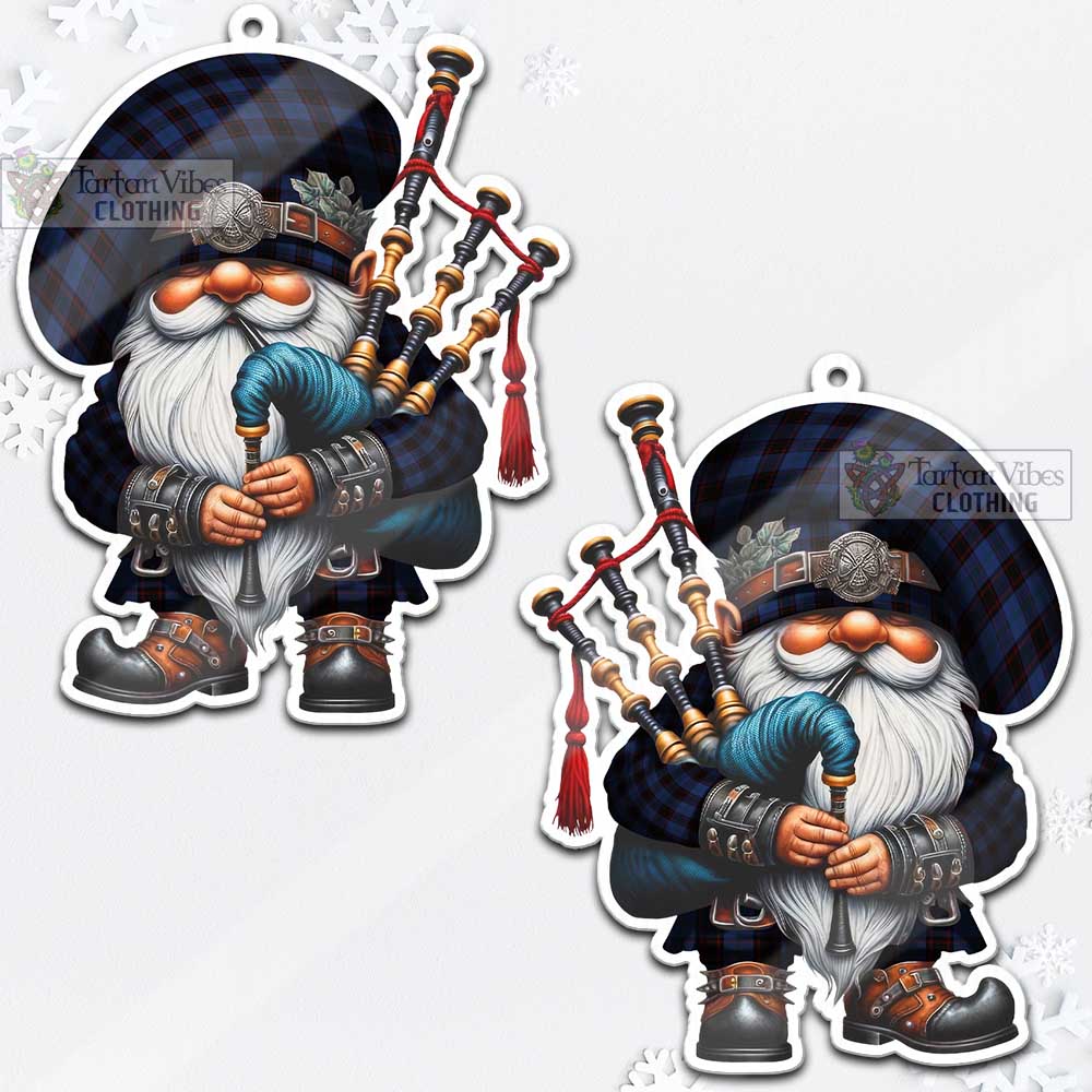 Tartan Vibes Clothing Home (Hume) Tartan Badpiper Gnome Christmas Ornament