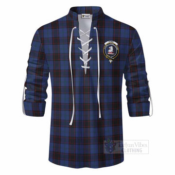 Home (Hume) Tartan Ghillie Kilt Shirt with Family Crest DNA In Me Style