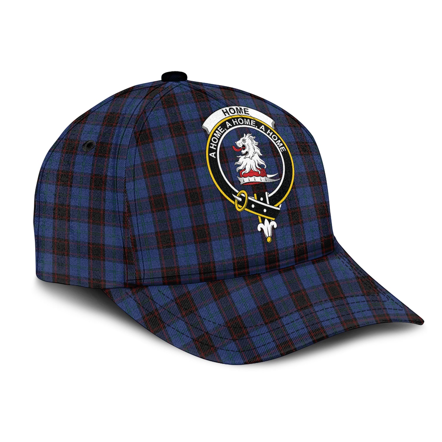 Home (Hume) Tartan Classic Cap with Family Crest - Tartan Vibes Clothing