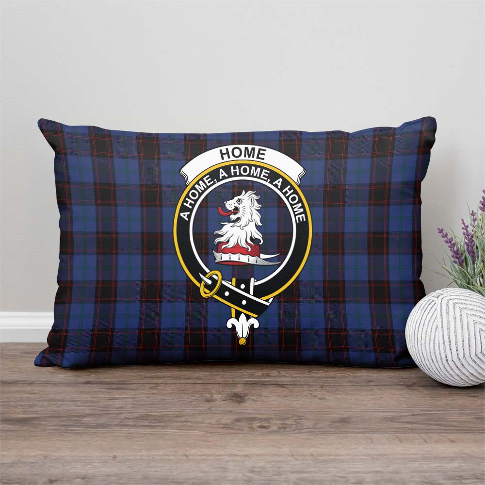 Home (Hume) Tartan Pillow Cover with Family Crest Rectangle Pillow Cover - Tartanvibesclothing