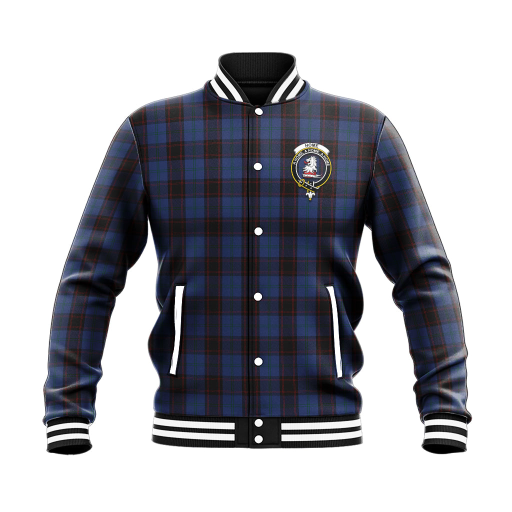 Home (Hume) Tartan Baseball Jacket with Family Crest - Tartan Vibes Clothing