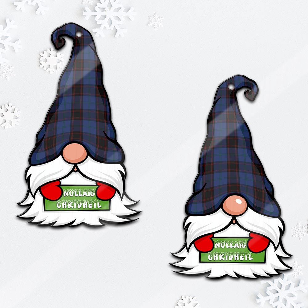 Home (Hume) Gnome Christmas Ornament with His Tartan Christmas Hat - Tartan Vibes Clothing