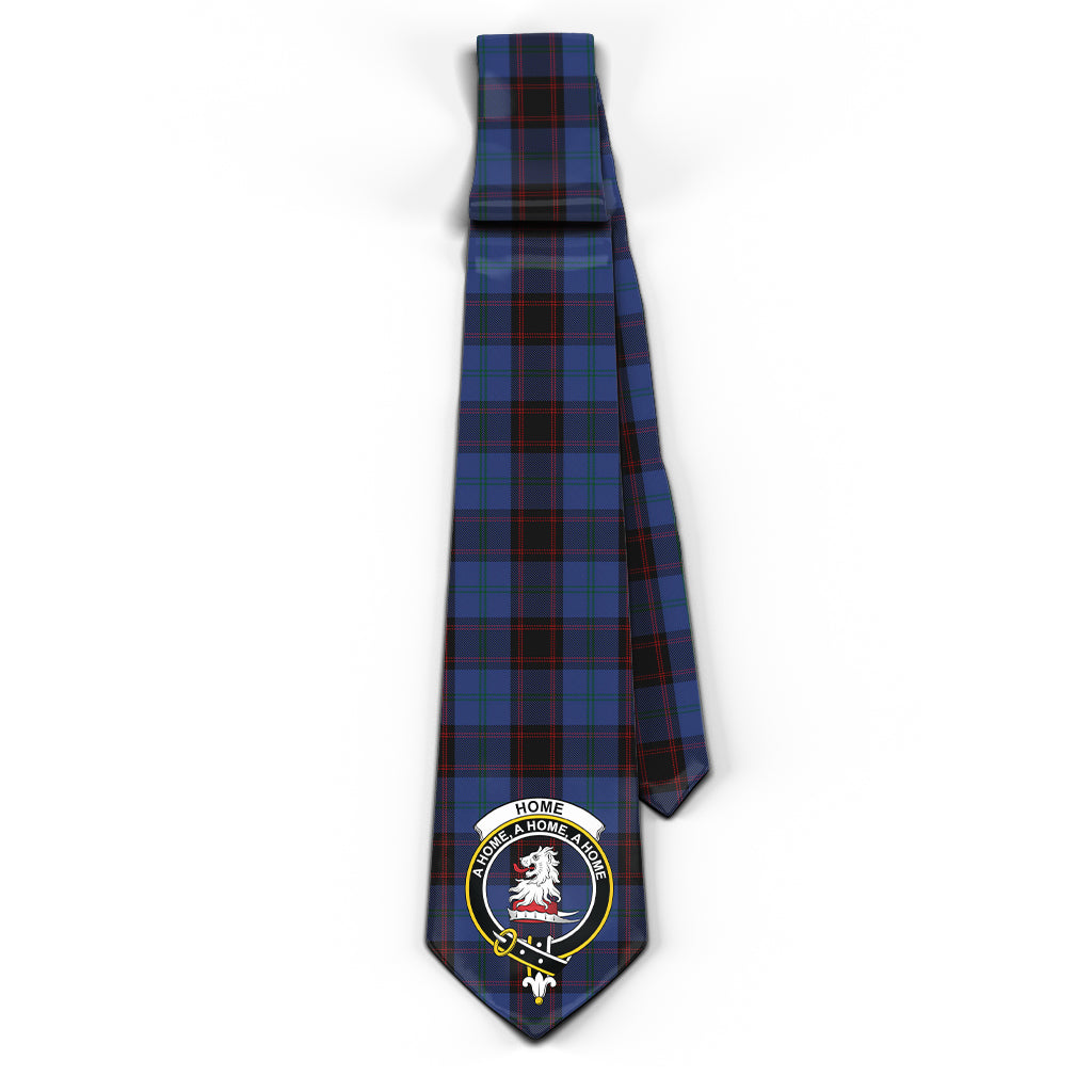 Home (Hume) Tartan Classic Necktie with Family Crest - Tartan Vibes Clothing